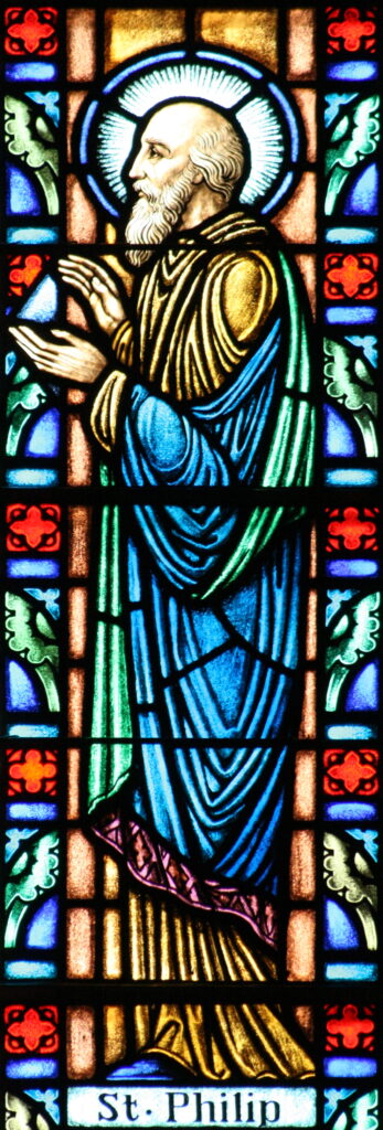 saint philip stained glass window