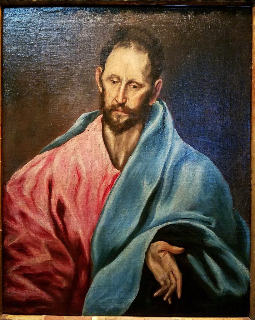 st. james the less, by el greco, c. 1595, oil on canvas - hyde collection - glens falls, ny