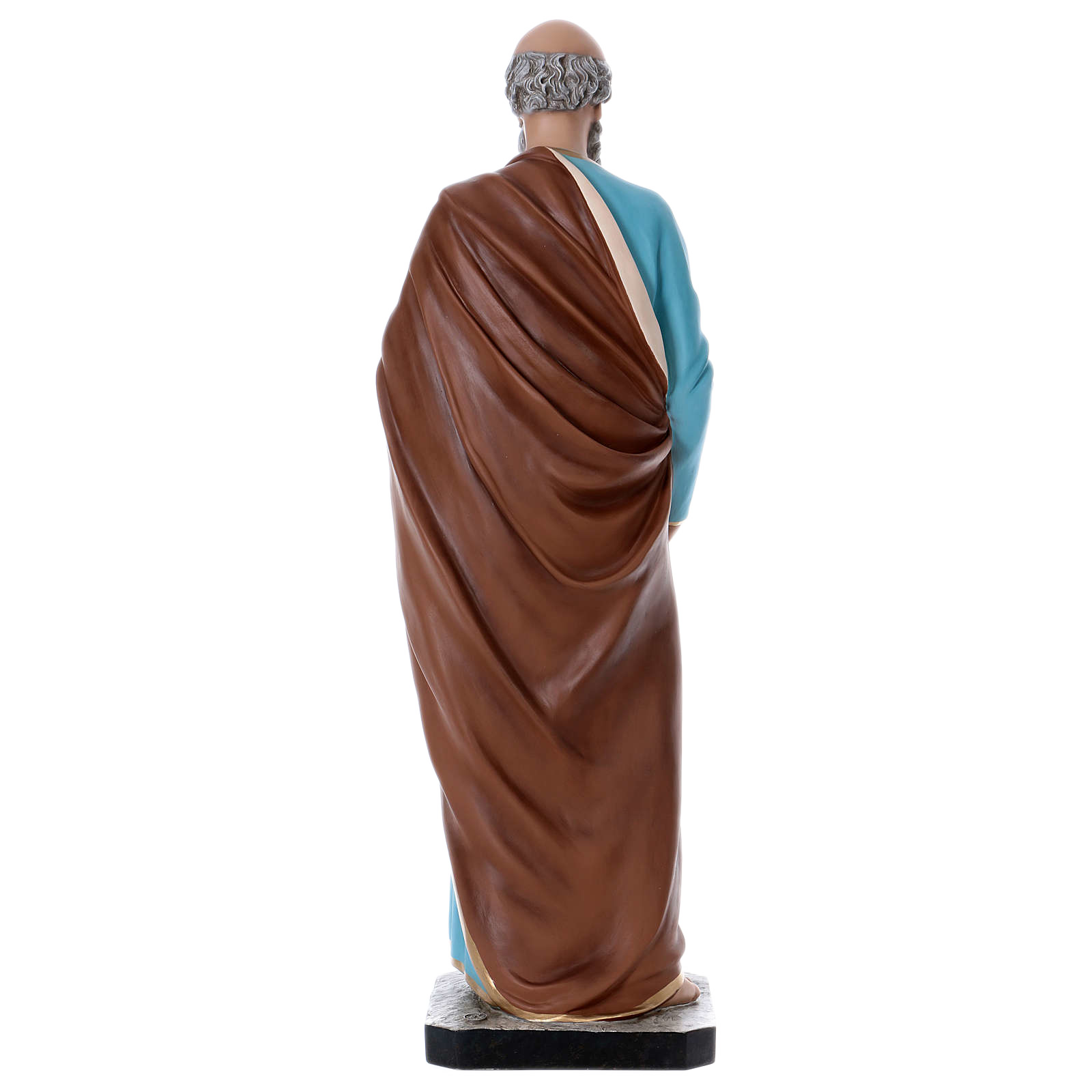 st peter statue, 110 cm colored fiberglass